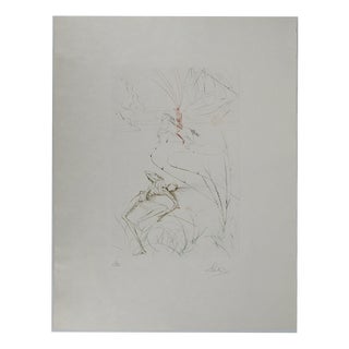 Salvador Dali, Nude, Tristan's Last Battle, 1970, Engraving For Sale