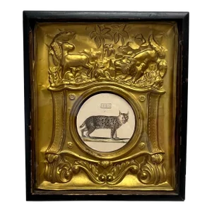 French Antique Repoussé Clock Surround Hanging