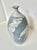 Contemporary Mid 20th Century Tall Studio Pottery Vase With Painterly Blue Glaze For Sale - Image 3 of 6