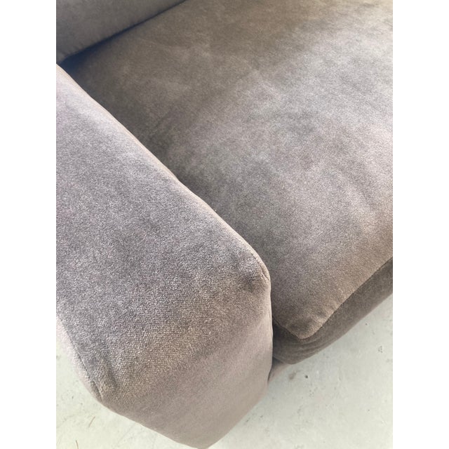 Charles Hollis Jones Lucite and Mohair Sofa For Sale - Image 11 of 13
