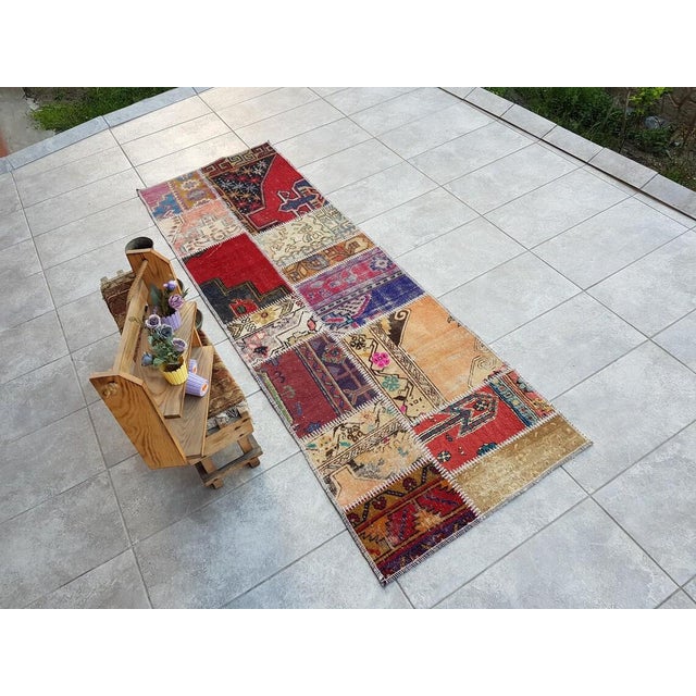 Turkish Mid 20th Century Anatolian Handknotted Wool Rug For Sale - Image 3 of 10