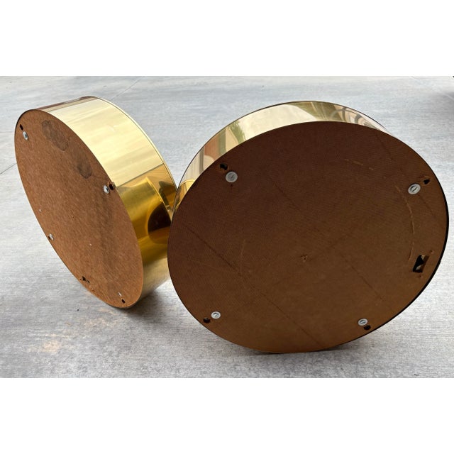 Brass Vintage Curtis Jere Round “Porthole” Brass Mirrors For Sale - Image 8 of 11