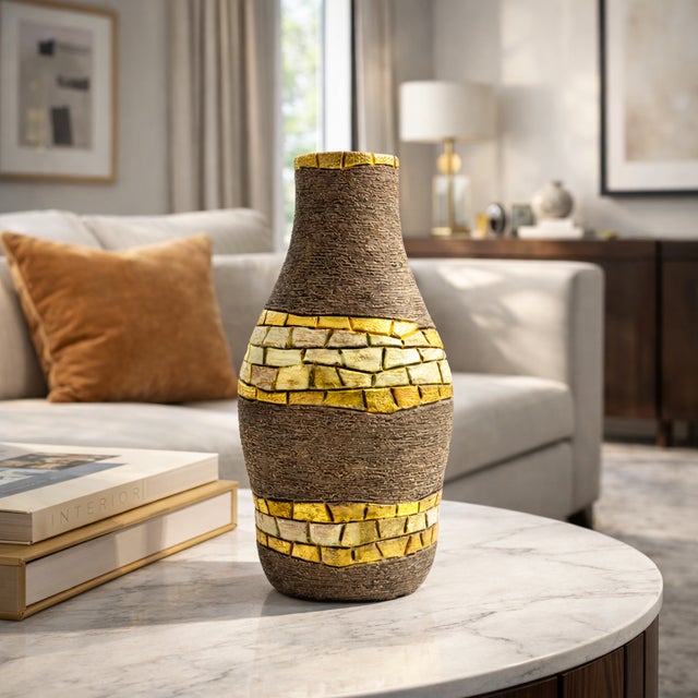 Ceramic vase made by **fratelli fanciullacci**, italy, second half of the 20th century, circa 1965–1975. this piece...