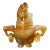 Chinese Carnelian Agate Fu Dog Incense Burner Sculpture For Sale