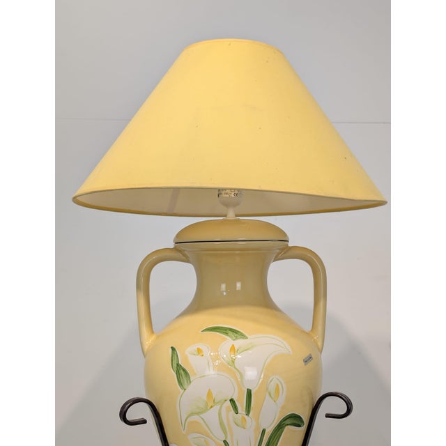 Orange Vintage Ceramic Orange Floor Lamp, 1980s For Sale - Image 8 of 18