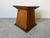 Vintage Geometric Wood Side Table / Plant Stand With Black Granite Stone Top For Sale - Image 10 of 12