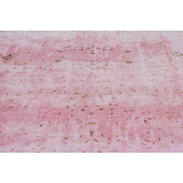 1960s Vintage Silk Hand Knotted Wool Rug, 9'x12" For Sale - Image 5 of 6