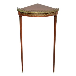 Antique French Ormolu Mounted Corner Table, 1900 For Sale