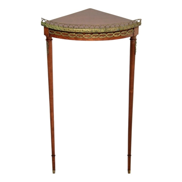 Antique French Ormolu Mounted Corner Table, 1900 For Sale