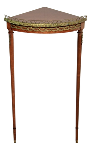 Antique French Ormolu Mounted Corner Table, 1900