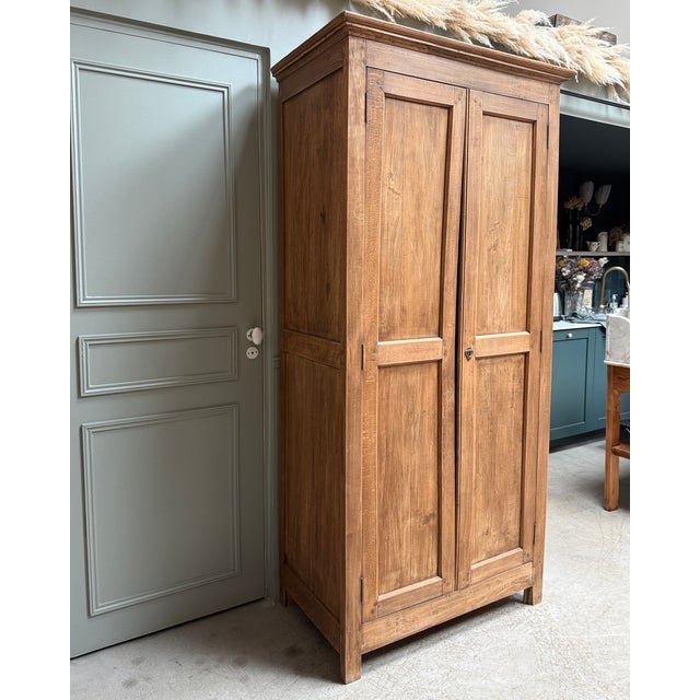 Parisian Wardrobe with Hanging Space, 1940s For Sale - Image 12 of 12