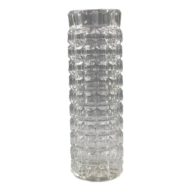 Vintage Crystal Vase from Stölze Oberglas, 1960s For Sale