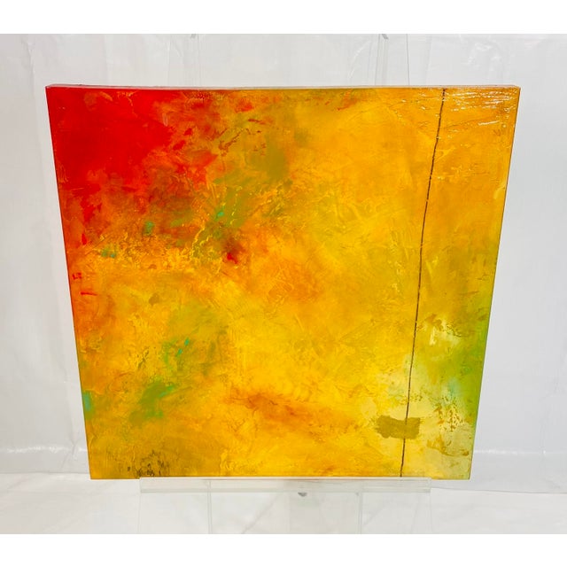 Paper Sam Richardson “Amana Series” Abstract Painting on Board, American Abstract For Sale - Image 7 of 18