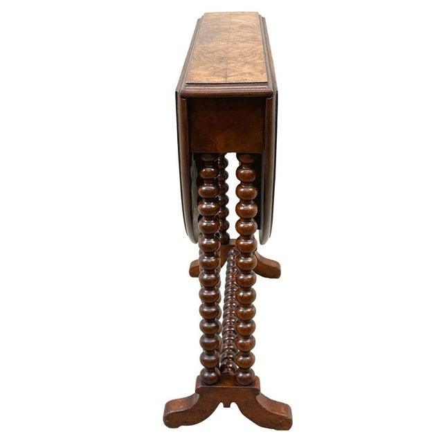 Wood Victorian Sutherland Coffee Table in Burr Walnut, 1870 For Sale - Image 7 of 13