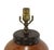 Art Deco A Red Vintage Ceramic Table Lamp With a Unique Brown and Gold Speckled Glaze. For Sale - Image 3 of 7
