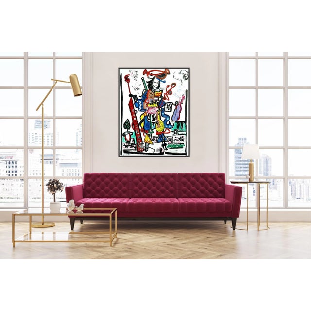 'The musician' - Original Oil Painting by Diane Grant. Oil and Ink on Canvas. Reference image: A 17th century French...