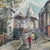1950’s original impressionist Paris street scene cityscape painting on canvas. Signed and framed. Measures 16x13 or 21x18...