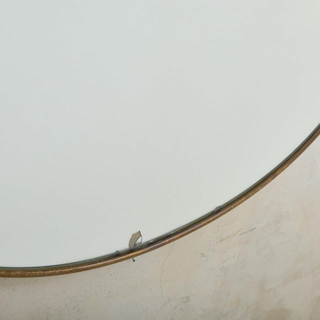 Italian Brass Shield Shape Wall Mirror No. 08, 1970s - 2 Available For Sale - Image 4 of 10