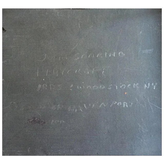 Wood Early 20th Century Julia Searing Leaycraft (1885 - 1960) Woodstock New York Colony Oil Painting Portrait of a Baby Boy Signed & Dated 1915 For Sale - Image 7 of 9