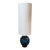 West Elm Ceramic Table Lamp With Elongated Lamp Shade For Sale