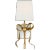 Ellery Gros-Grain Bow Small Sconce in Soft Brass with Cream Linen Shade Designer: kate spade new york Height: 13.5"...