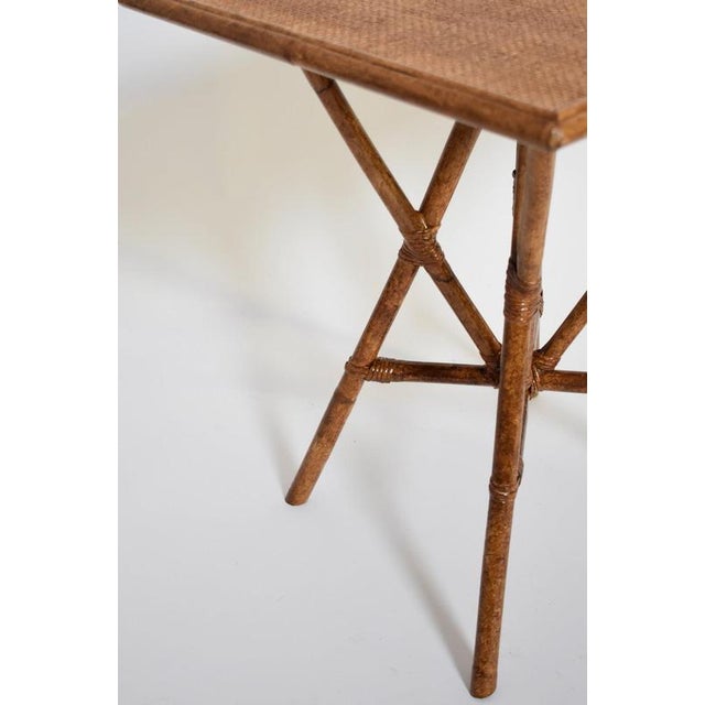Arrabida Marbled Rattan Table by Barracuda Interiors For Sale - Image 5 of 6