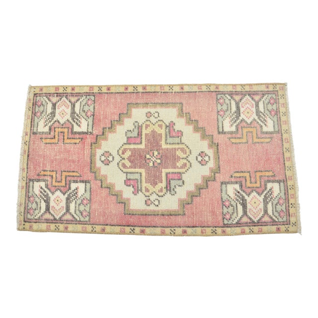 1960s Small Door Mat Rug For Sale