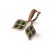 Gorgeous 14K White Gold Diamond Emerald Drop Earrings. Elevate your style with these stunning drop earrings, crafted in...