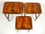 Regency English Military Campaign Nesting Tables in Mahogany, 1940s, Set of 3 For Sale - Image 9 of 11