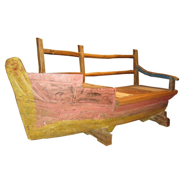 RePurposed Teak Wood Boat Bench Chairish
