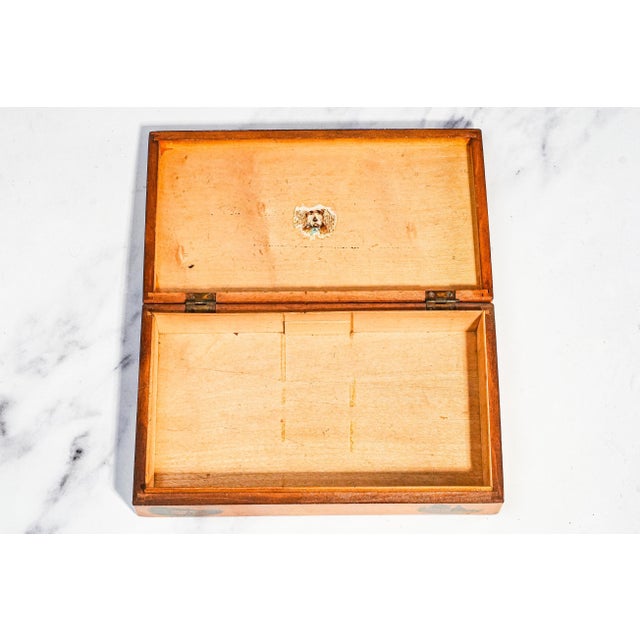 Unusual Rare Large Mauchline Ware Wood Box Robert Burns Antique Victorian Souvenir Scotland Scottish For Sale - Image 11 of 15