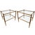 1960s Mid-Century Brass Side Tables with 2-Tier with Glass Tops, France, 1960s, Set of 2 For Sale - Image 5 of 5