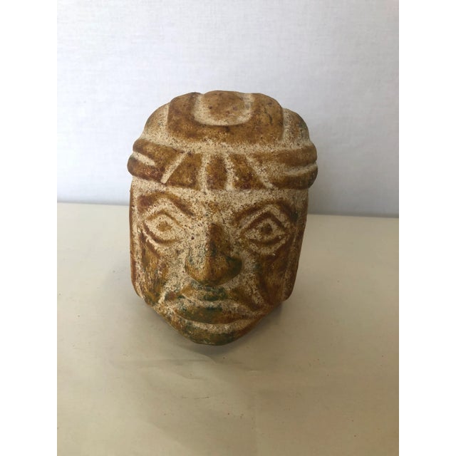 1970s Stone Tiki Head Figure | Chairish