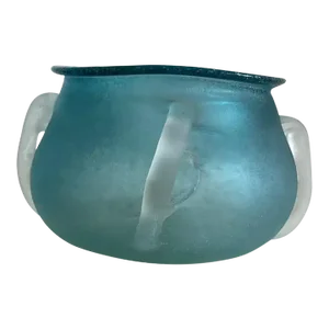 Hand Blown Art Glass Bowl by Andriy Petrovskyi, Late 20th Century