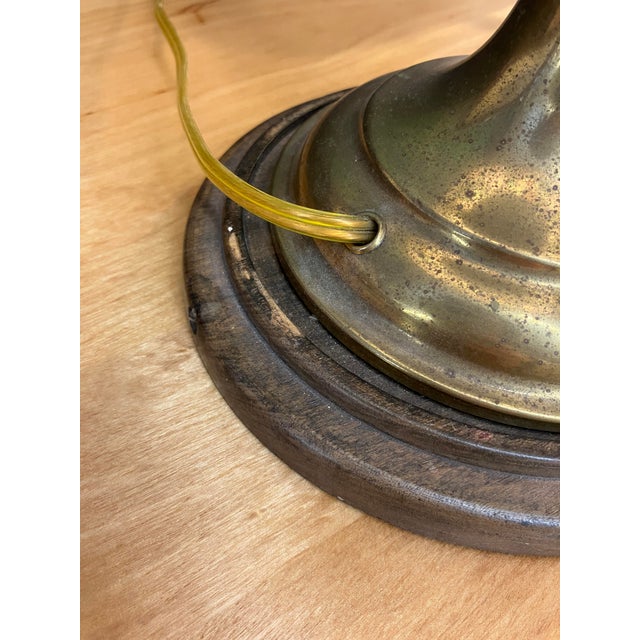 Late 20th Century Tiffany-Style Stained Glass Lamp For Sale - Image 9 of 13