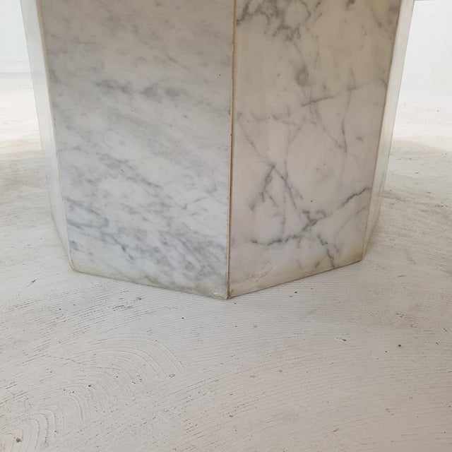 Italian Marble Octagon Coffee Table, 1980s For Sale - Image 17 of 18