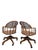 Late 20th Century Vintage Cane Back Swivel Captain’s Desk Chairs by Min-Lee – Pair For Sale - Image 5 of 12