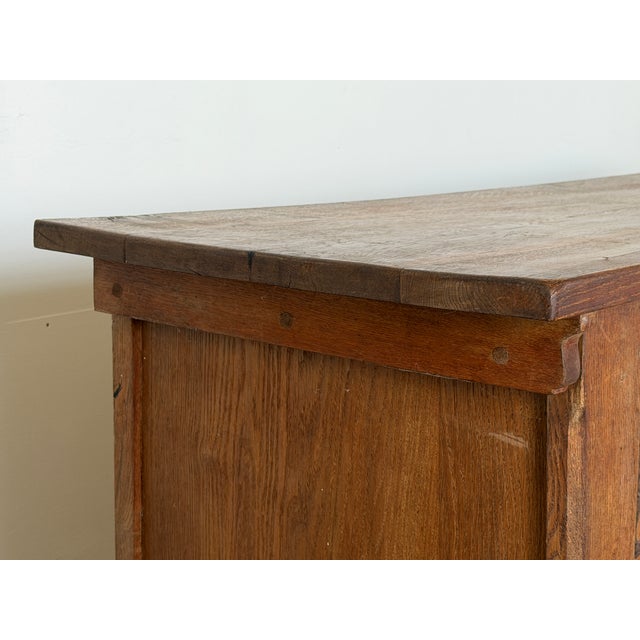 French Provincial Brutalist Oak Sideboard, 1930s For Sale - Image 4 of 16