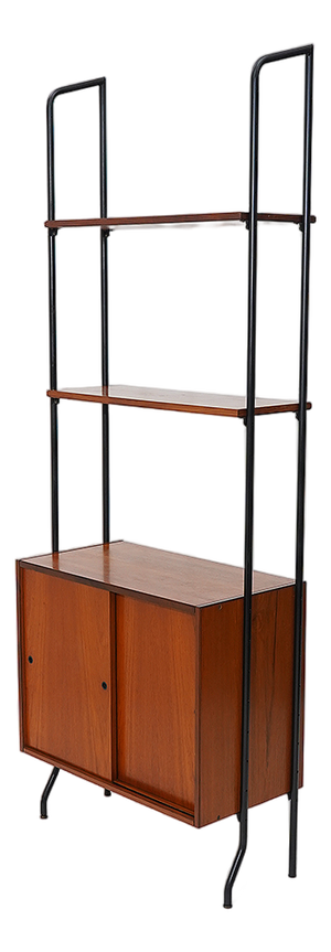 Bookcase with Metal Uprights by Amma Torino, 1960s