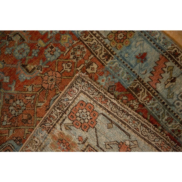 1930s Vintage Persian Bijar Herati Wool Rug Runner For Sale In New York - Image 6 of 13
