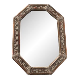 Vintage Octagonal Wall Mirror For Sale