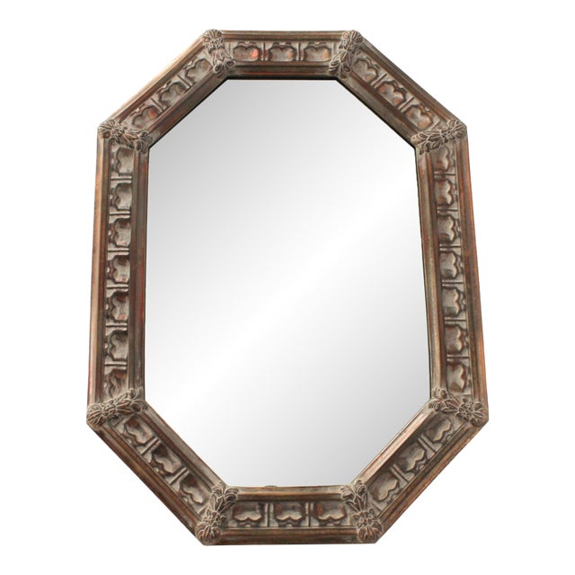 Vintage Octagonal Wall Mirror For Sale
