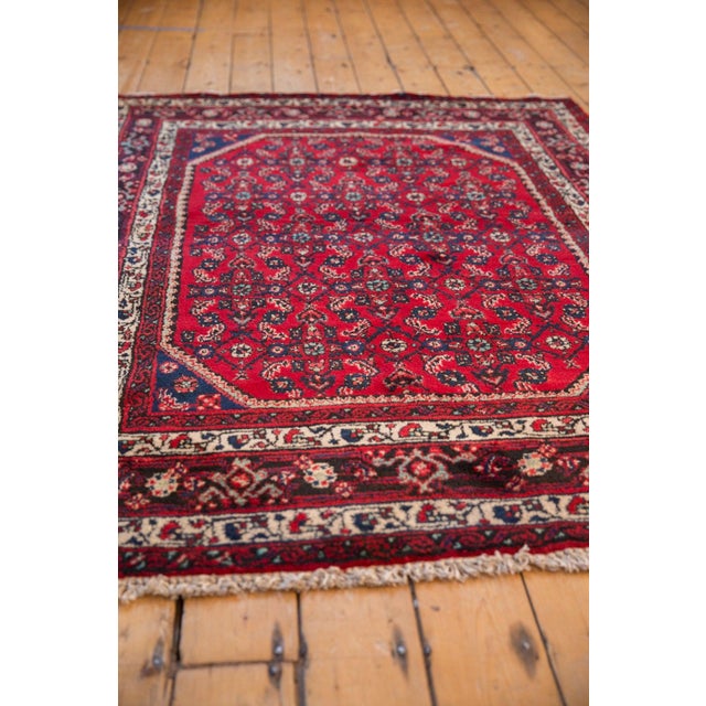 Red Vintage Engelas Rug - 4'10" x 6'6" For Sale - Image 8 of 9