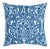 Schumacher Claremont Crewel Embroidery Pillow in Delft For Sale