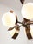 Metal Vintage Italian Copper and Opaline Chandelier, 1970s For Sale - Image 7 of 18