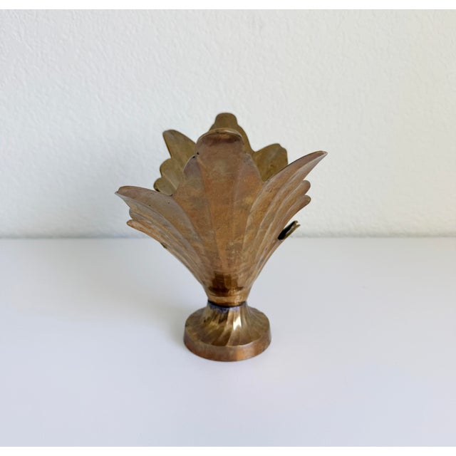 Hollywood Regency Flared Leaf Jardinière or Centerpiece Bowl, Mid-20th Century For Sale - Image 11 of 12