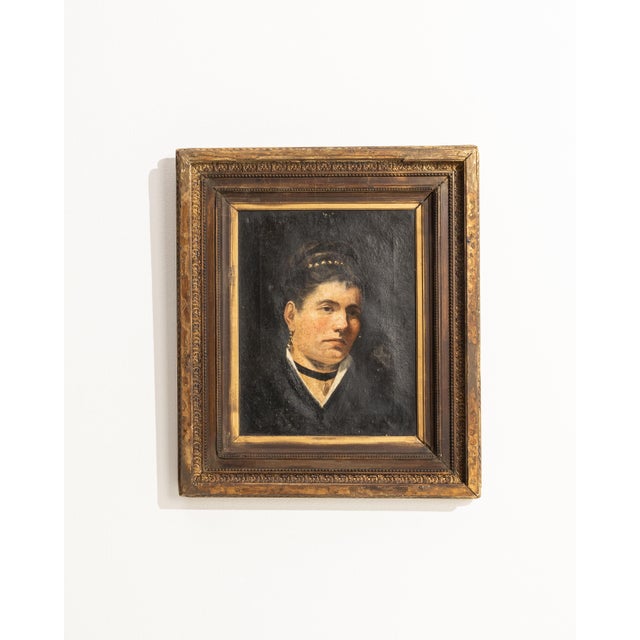 19th Century 19th Century France Brown Canvas Painting For Sale - Image 5 of 15