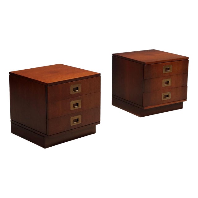 Vintage Bedside Tables by Ico & Luisa Parisi, 1960s, Set of 2 For Sale