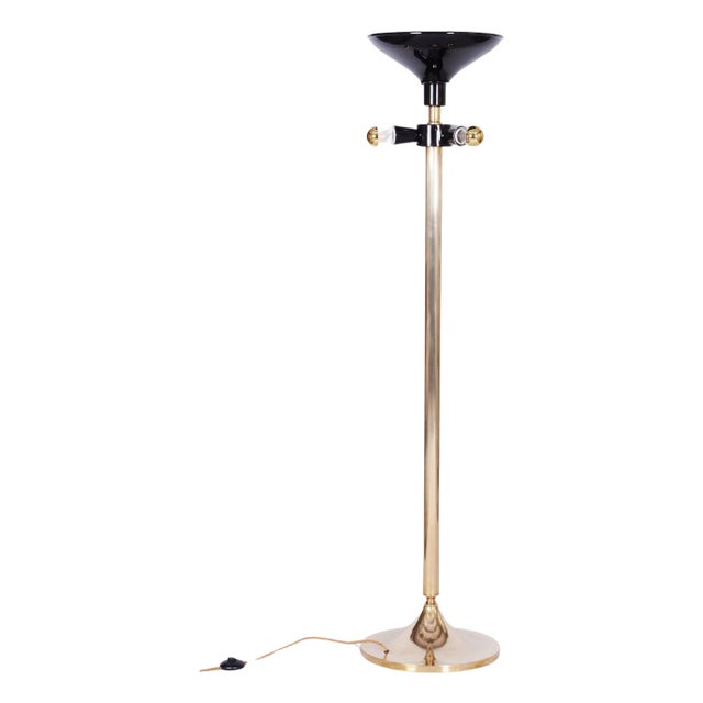 Mid-Century Brass Floor Lamp by Kamenický Šenov, 1960s For Sale