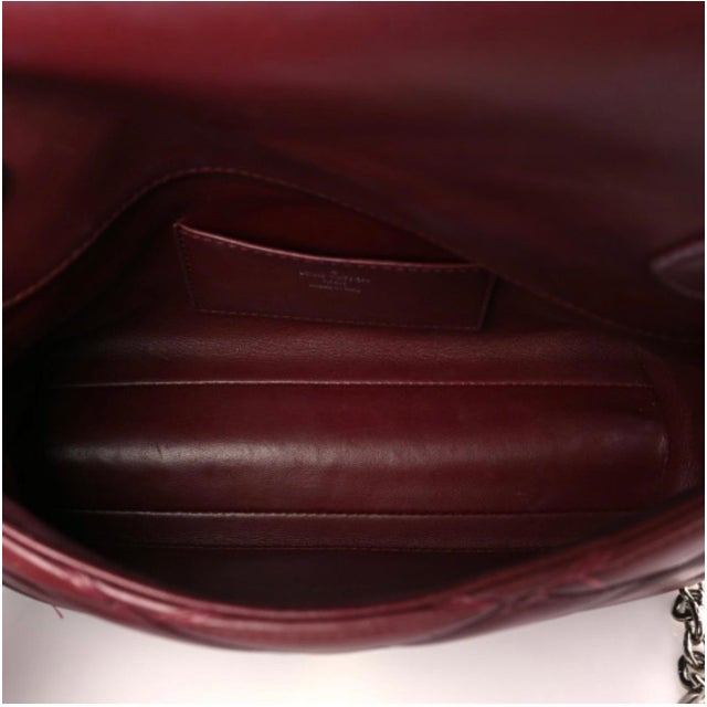 Purple Louis Vuitton Lambskin Malletage GO-14 MM Bordeaux, Excellent Condition Like New For Sale - Image 8 of 18